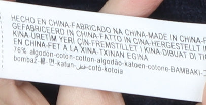 Massimo Dutti Men's Blue XL Cable-Knit Jumper