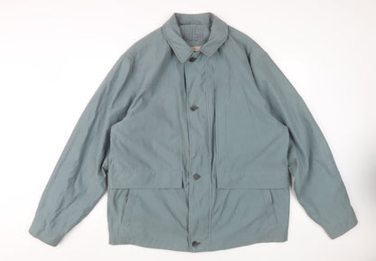 Mens UK Size 46 Bush Green Bomber Jacket