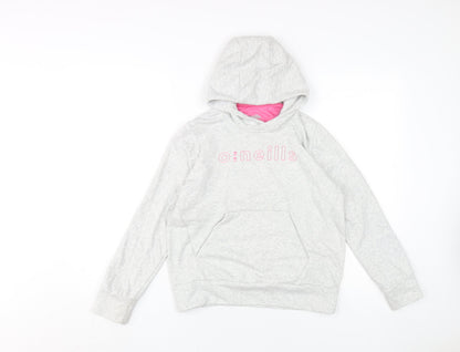 O'Neills Girls Grey Pullover Hoodie Age 10-11 Regular Fit