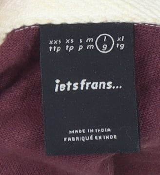 iets frans... Men's Red Long Sleeve Polo L