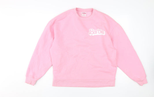 Barbie Women's Pink Pullover Hoodie XS