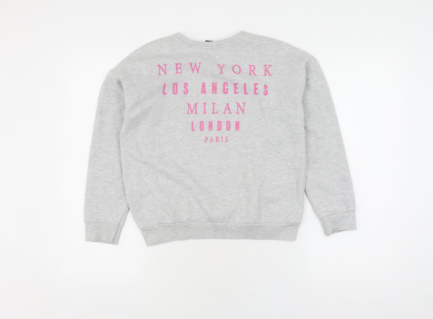 George Girls Grey Minnie Mouse Sweatshirt 9-10Y Pullover Cotton