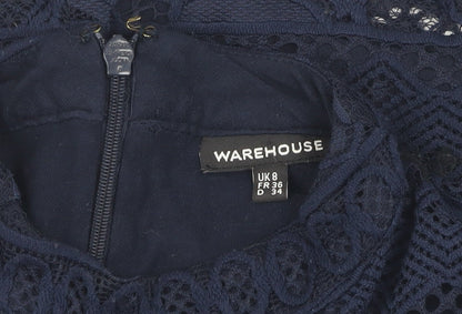 Womens UK Size 8 Warehouse Black