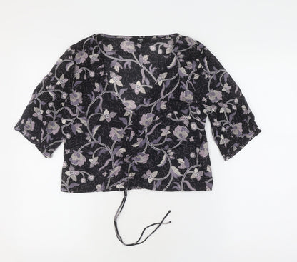 Womens UK Size 10 NEXT Black  Blouse