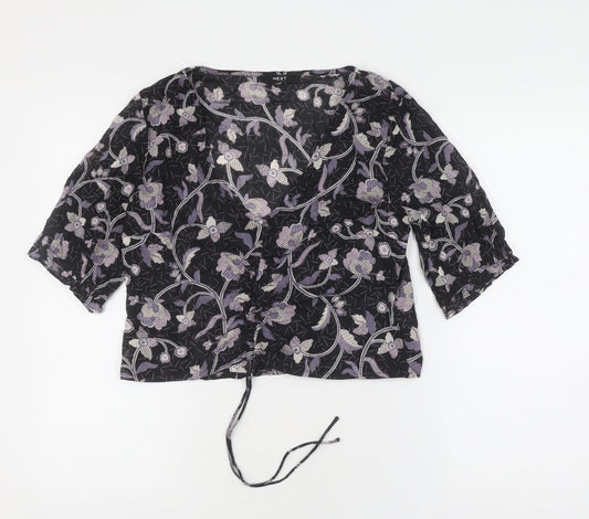 Womens UK Size 10 NEXT Black  Blouse