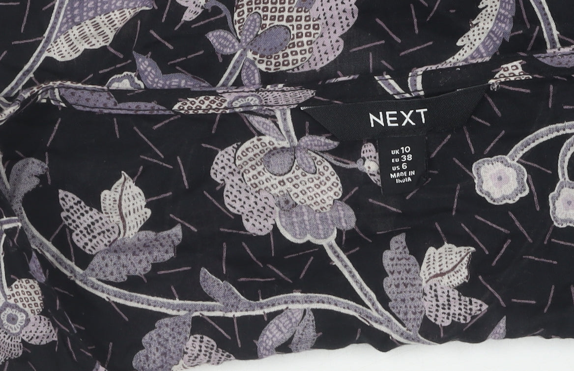 Womens UK Size 10 NEXT Black  Blouse