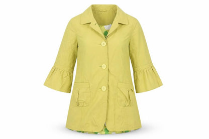 Womens UK Size 12 Unknown Yellow Overcoat