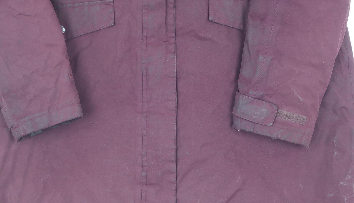 Womens UK Size 18 Regatta Purple Parka Coat