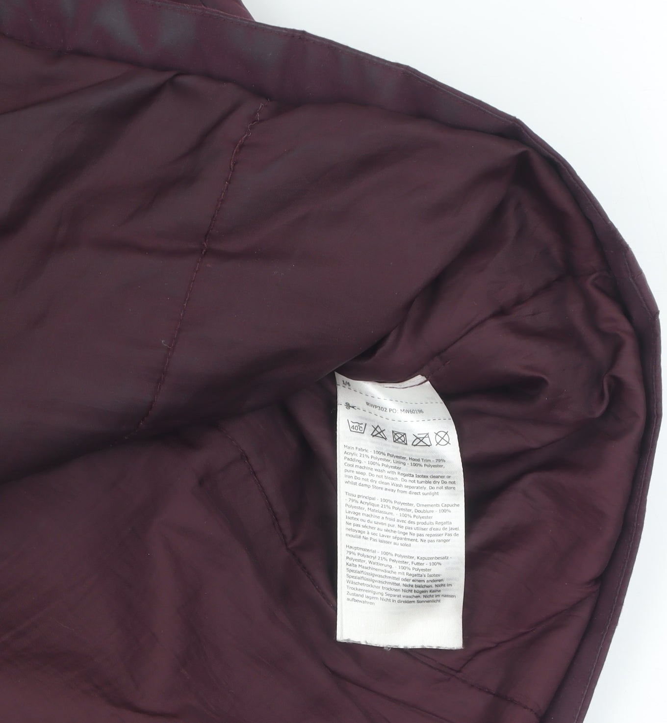 Womens UK Size 18 Regatta Purple Parka Coat