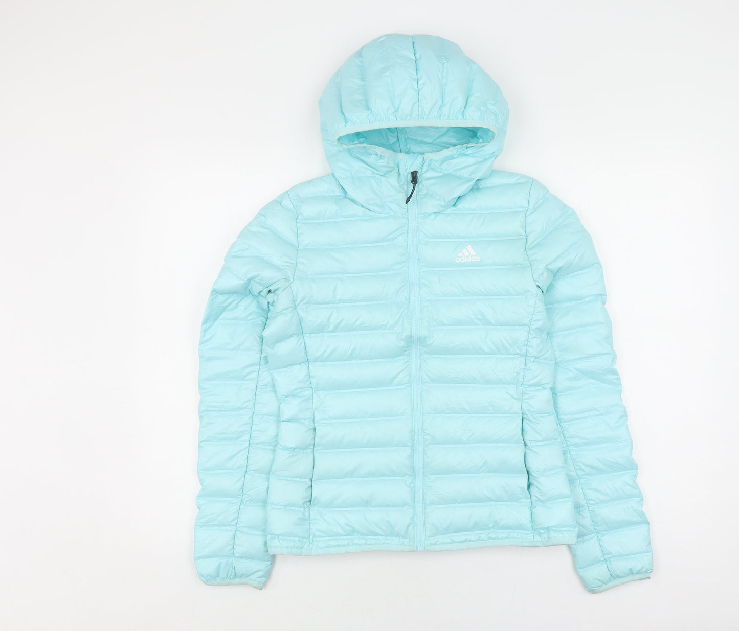 Womens UK Size XS adidas Blue Puffer Jacket