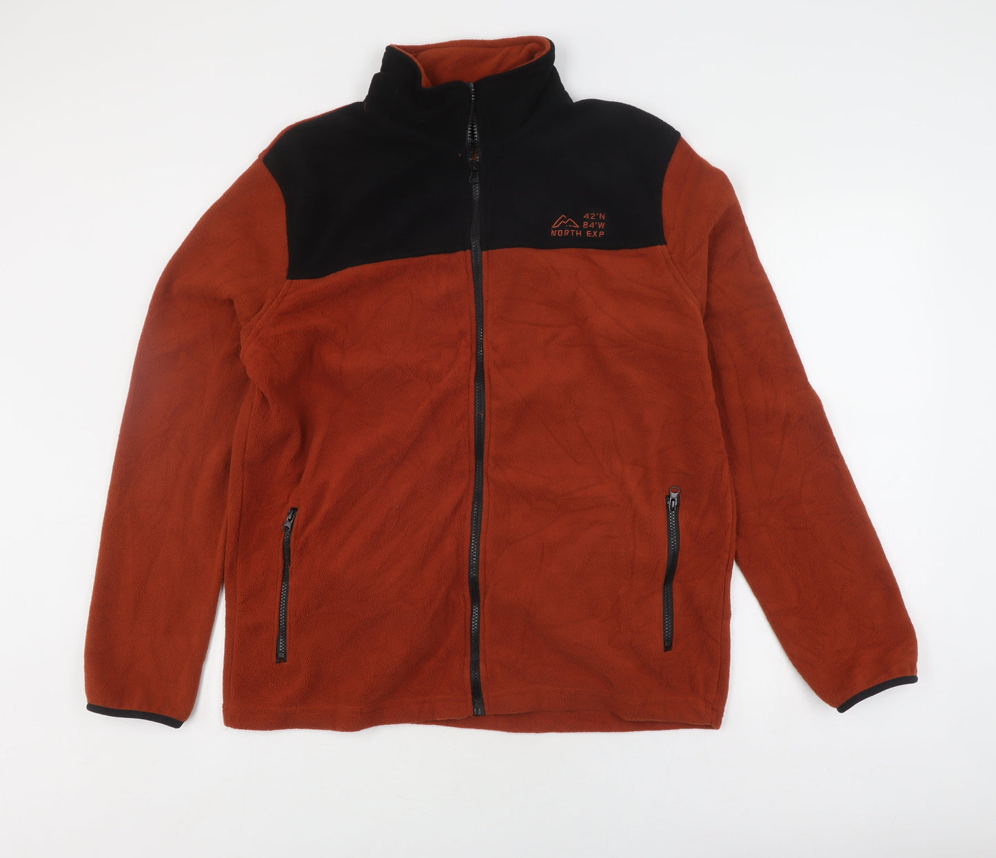 Atlas for Men Orange Fleece Jacket, Size L - Men's Outdoor Style