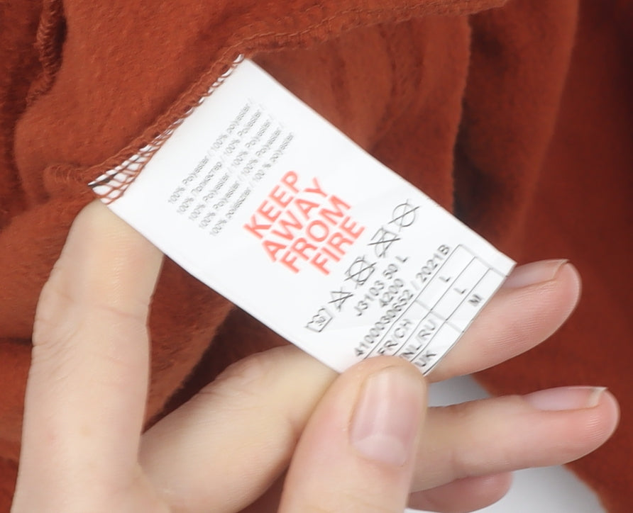 Atlas for Men Orange Fleece Jacket, Size L - Men's Outdoor Style