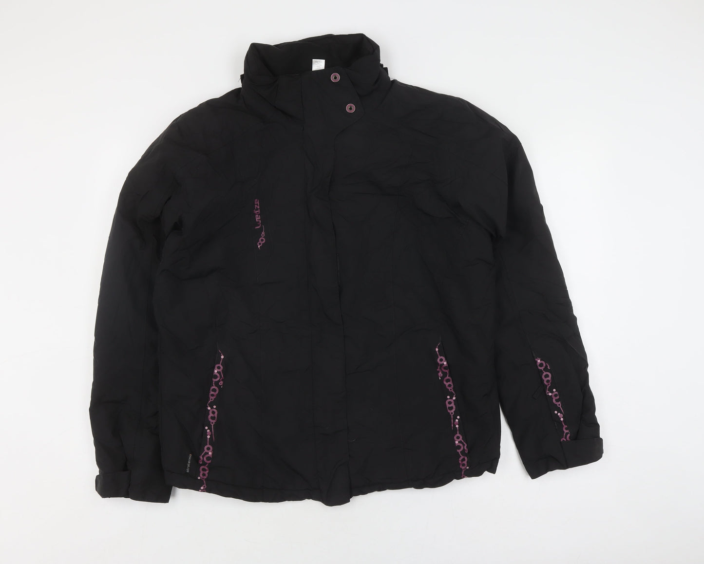 Womens UK Size 16 Wedze Black Ski Jacket