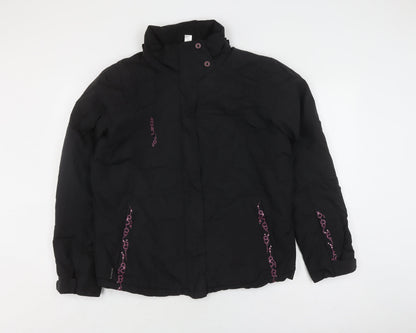 Womens UK Size 16 Wedze Black Ski Jacket