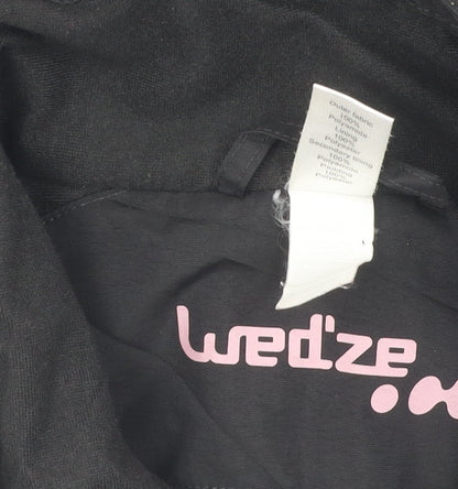 Womens UK Size 16 Wedze Black Ski Jacket