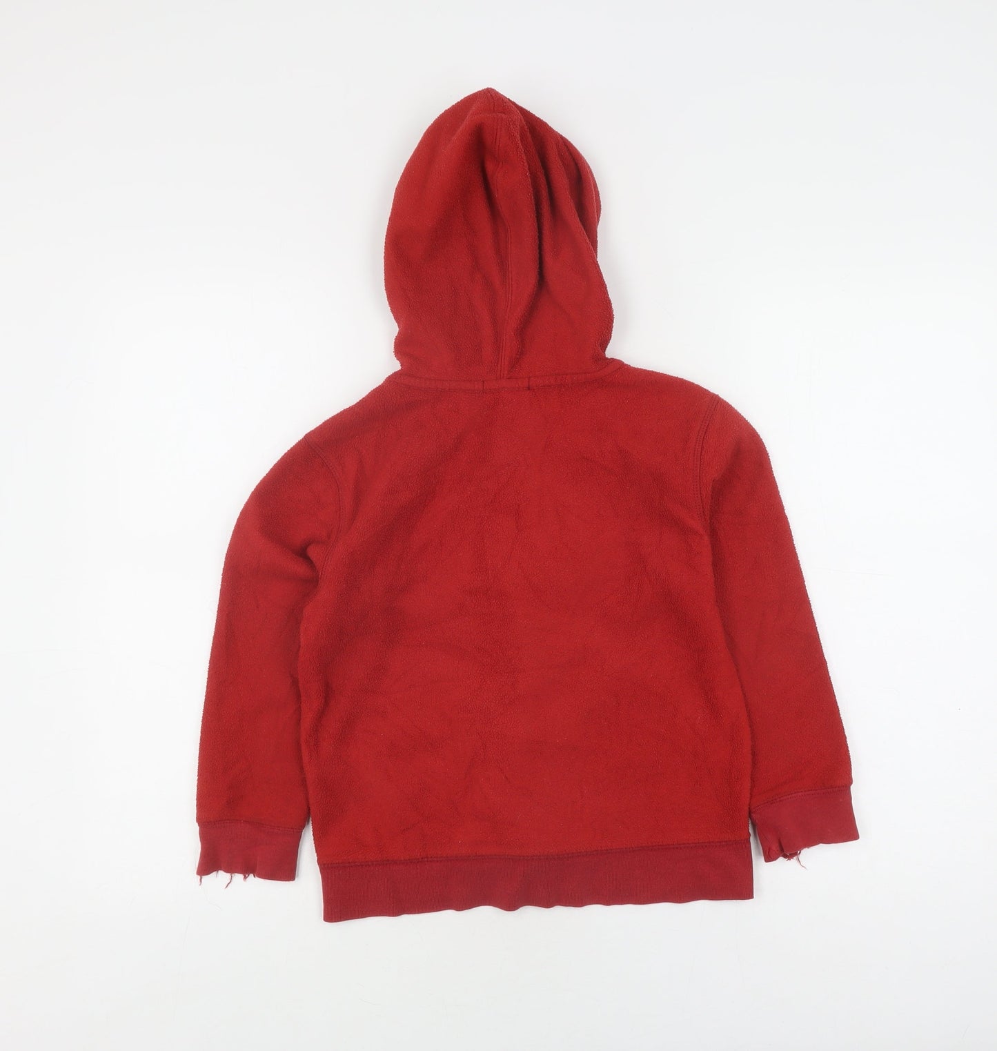 Gap Boys Red Full Zip Hoodie 6-7 Years with Logo Hooded Casual