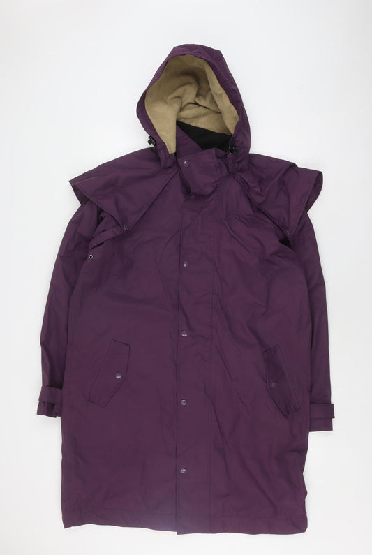 Cotton Traders Women's Purple Parka Jacket, Size M