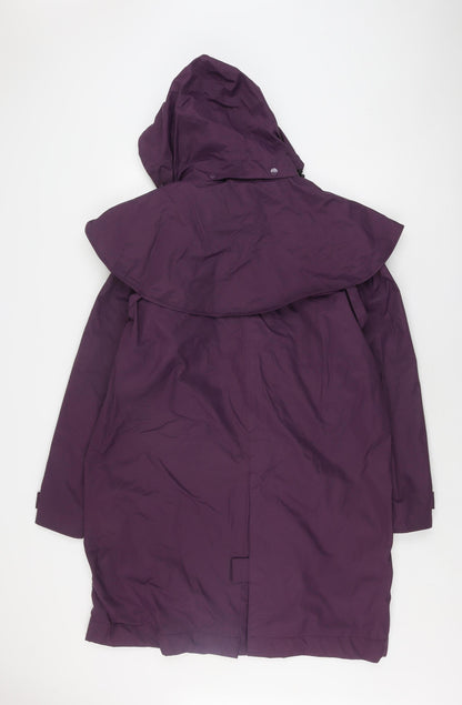 Cotton Traders Women's Purple Parka Jacket, Size M