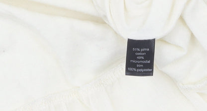 Womens UK Size XS Peruvian Connection Ivory  Blouse
