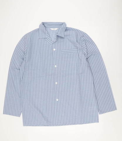 Marks and Spencer Women's Blue Striped Pyjama Top L