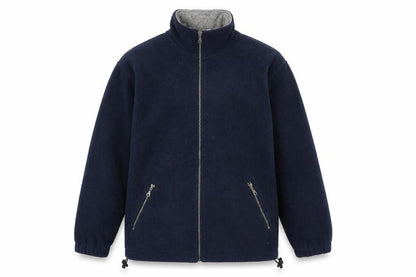 Mens UK Size M C&A Blue Fleece Jacket