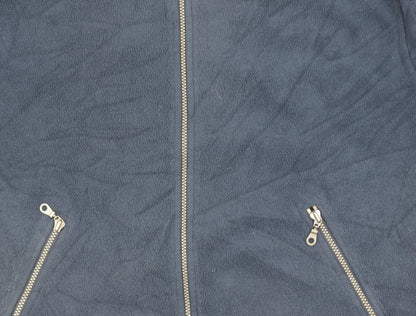 Mens UK Size M C&A Blue Fleece Jacket