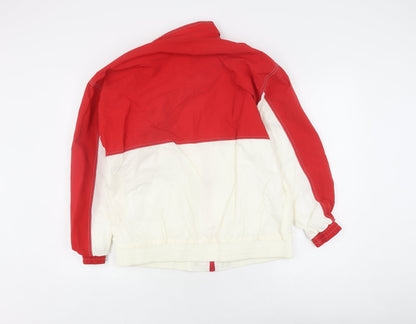 Blast Women's Red Basic Jacket L Full Zip Casual