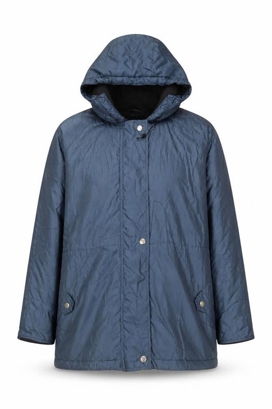 Isabelle Women's Blue XL Hooded Waterproof Rain Coat