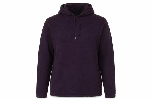 Front view of ASOS Women's Purple M Hoodie with Drawstring, Cotton