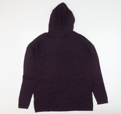 Womens UK Size M ASOS Purple Pullover Hoodie
