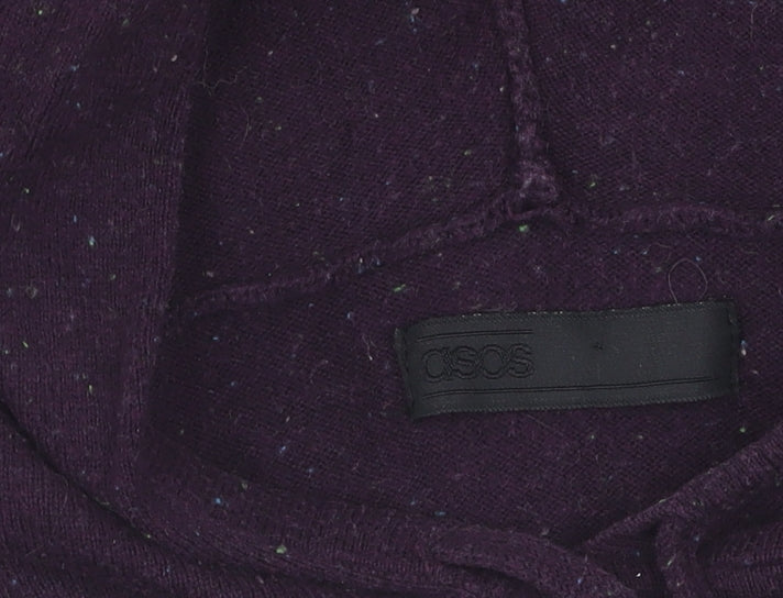 Womens UK Size M ASOS Purple Pullover Hoodie