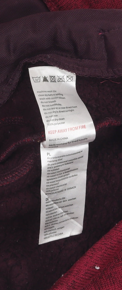 Womens UK Size 8 Mountain Warehouse Red Hooded Jacket