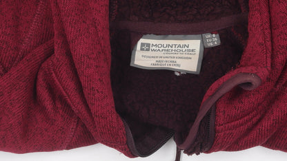 Womens UK Size 8 Mountain Warehouse Red Hooded Jacket