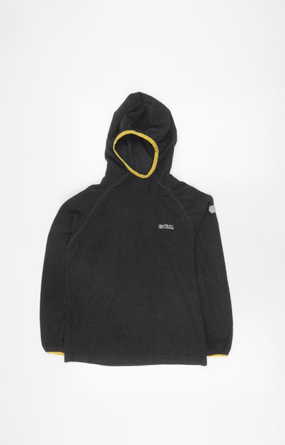 Regatta Boys Black Pullover Hoodie, 11-12 Years, Outdoor, Lightweight
