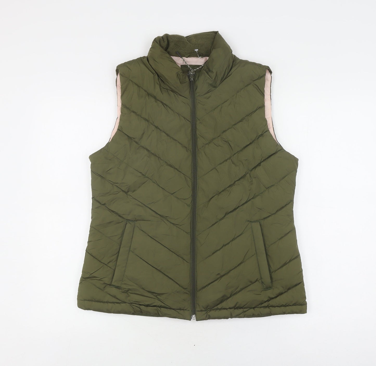 Womens UK Size 10 Gap Green Puffer Jacket