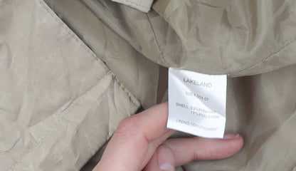Lakeland Women's Beige Anorak Jacket with Snap Closure