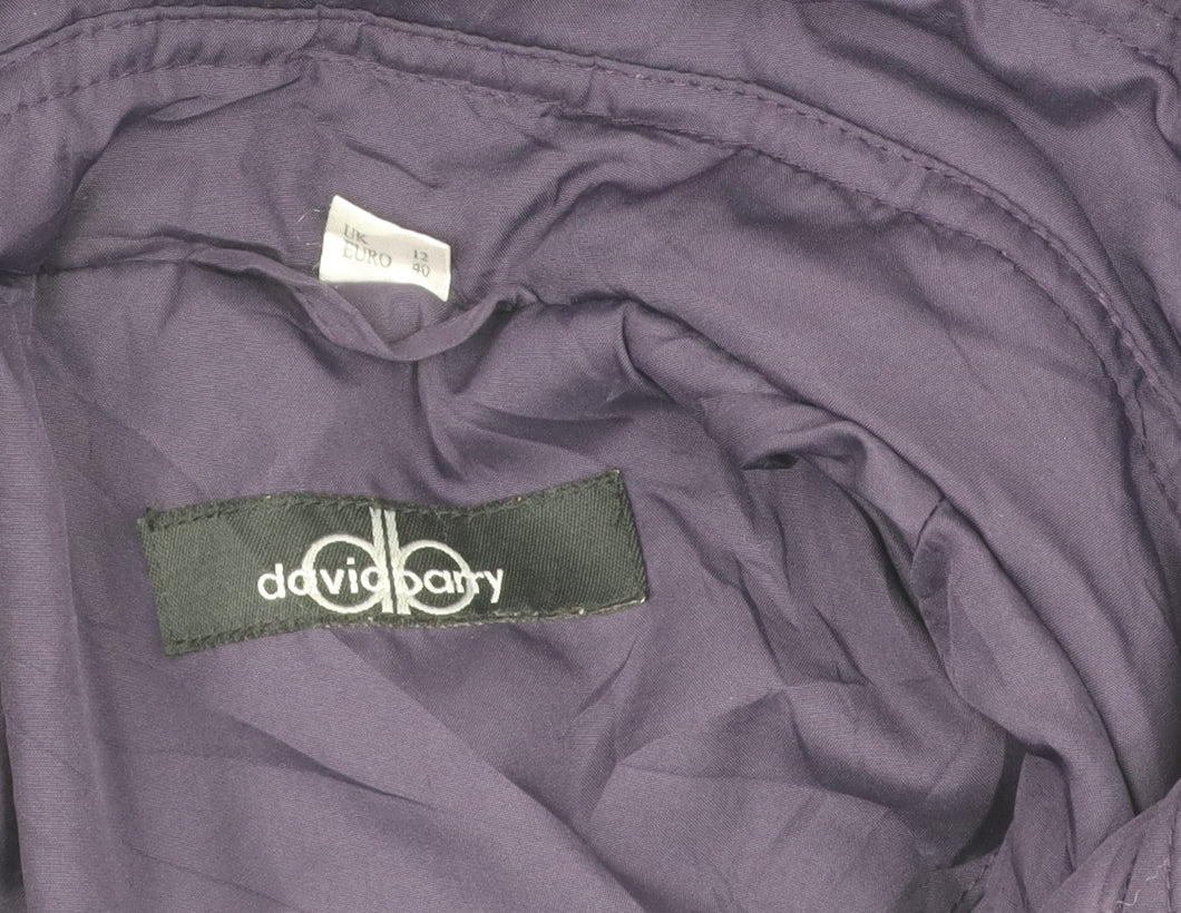Womens UK Size 12 David Barry Purple Basic Jacket