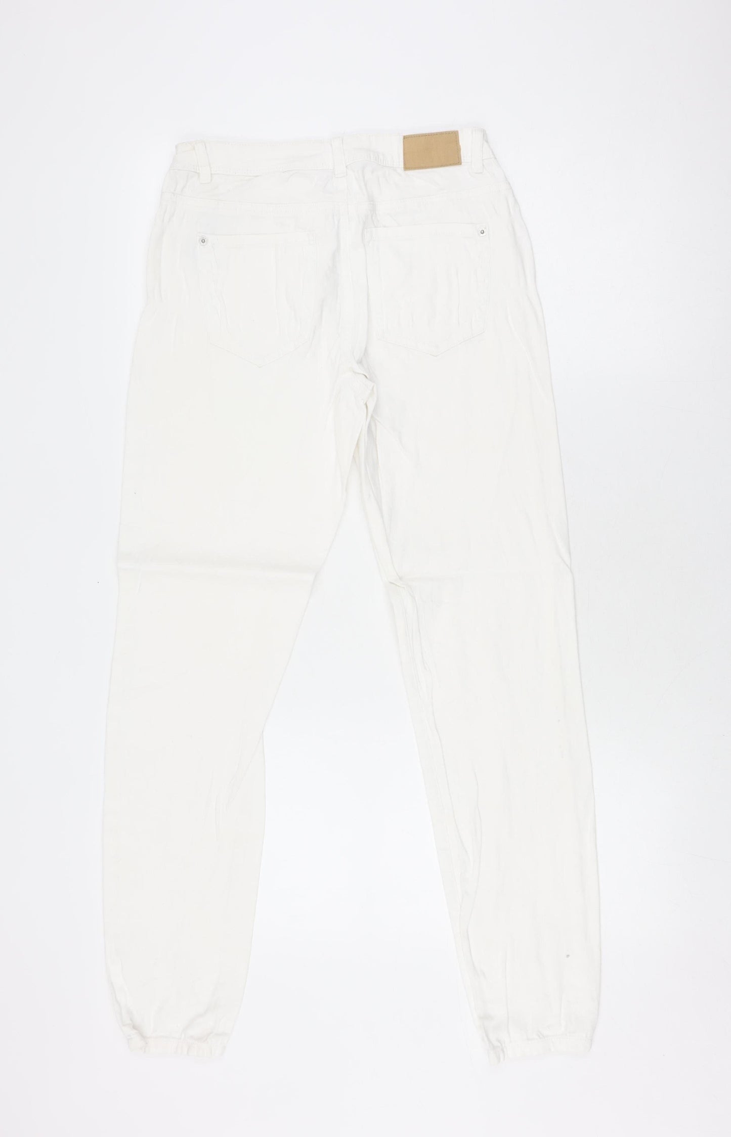 Womens UK Size M Jacqueline de Yong Regular Fit Straight White Jeans