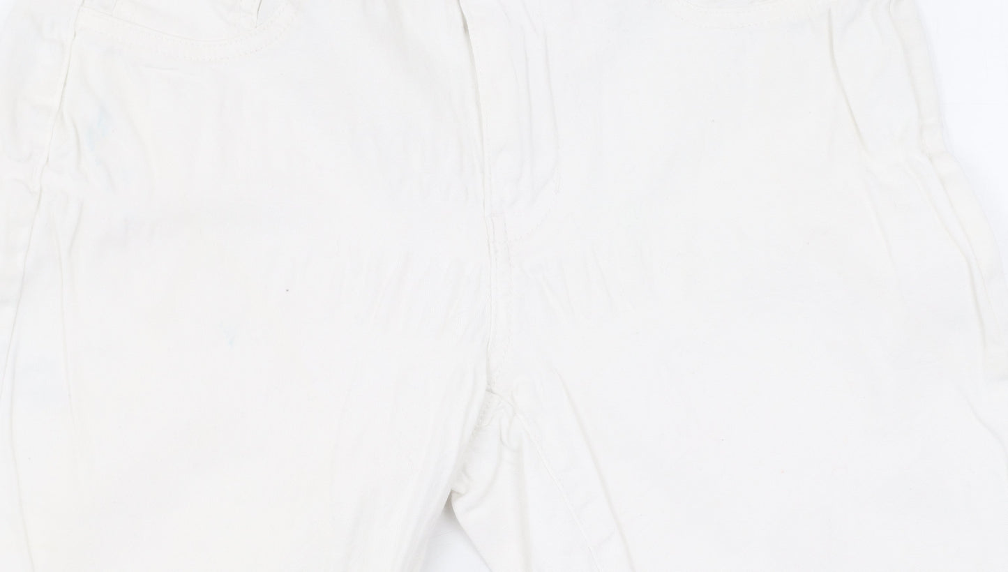Womens UK Size M Jacqueline de Yong Regular Fit Straight White Jeans