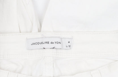 Womens UK Size M Jacqueline de Yong Regular Fit Straight White Jeans
