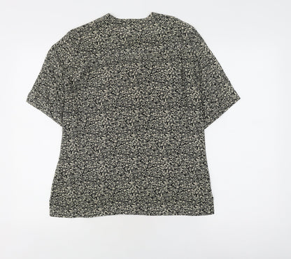 Womens UK Size 12 Viyella Black  Blouse