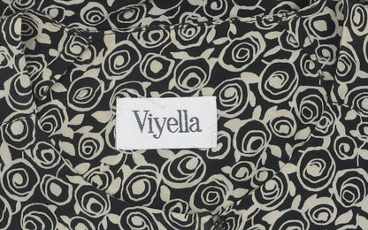Womens UK Size 12 Viyella Black  Blouse