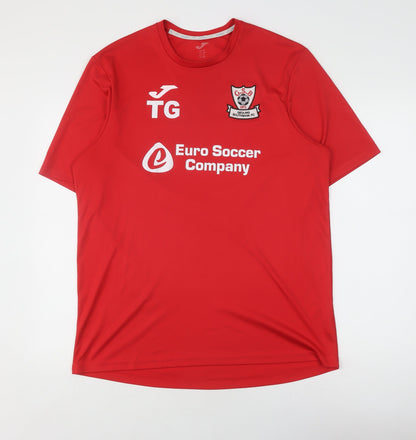 Joma Men's XL Red Football Jersey T-Shirt