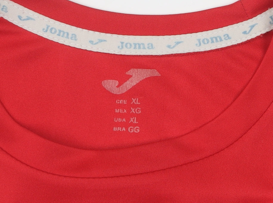 Joma Men's XL Red Football Jersey T-Shirt
