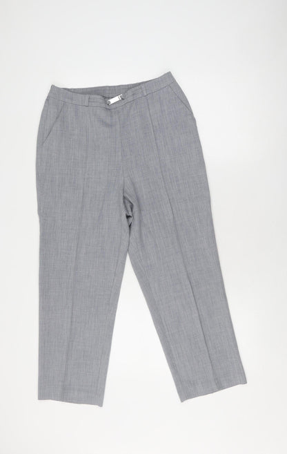 Womens UK Size 12 Honor Millburn Regular Fit Dress Pants Grey Trousers