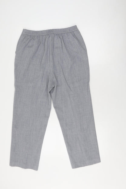 Womens UK Size 12 Honor Millburn Regular Fit Dress Pants Grey Trousers