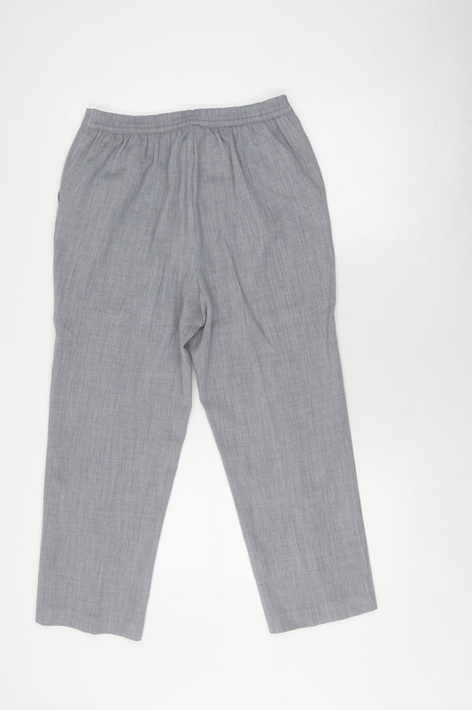 Womens UK Size 12 Honor Millburn Regular Fit Dress Pants Grey Trousers