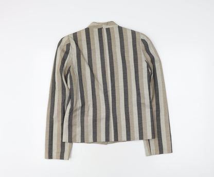 Jacques Vert Women's Beige Striped Blazer S