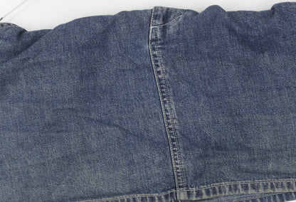 DKNY Jeans Women's Blue Denim Skirt, Size 4, Casual Style