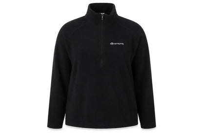 Front view of Sprayway Black unisex pullover sweatshirt m